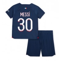 Paris Saint-Germain Lionel Messi #30 Fußballbekleidung Heimtrikot Kinder 2023-24 Kurzarm (+ kurze hosen)